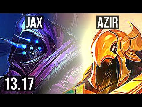 JAX vs AZIR (TOP) | 1000+ games, Dominating | KR Master | 13.17