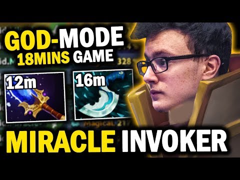 WHAT A GAME!! Miracle Invoker GOD MODE Deleted Storm Spirit | EZ 12mins Aghnim - Epic Gameplay