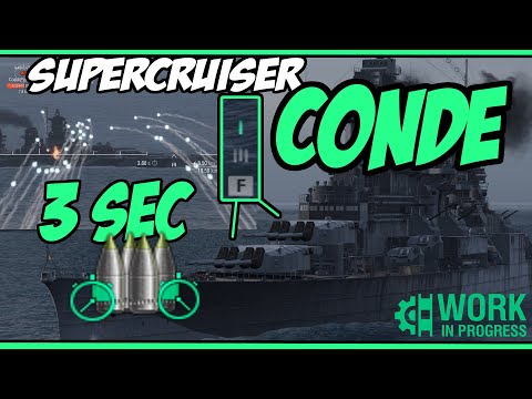 French supercruiser Conde - RELOAD GONE CRAZY