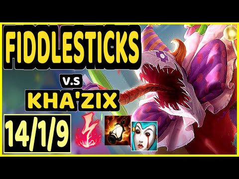 RAZORK (FIDDLESTICKS) vs KHA'ZIX - 14/1/9 KDA JUNGLE CHALLENGER GAMEPLAY - EUW