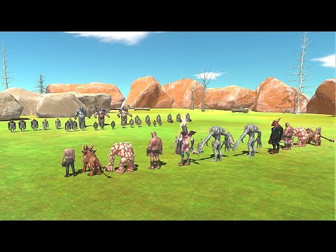 3 VS 2 MUTANT PRIMATES VS INFERNALS - Animal Revolt Battle Simulator