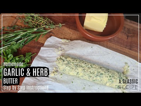 How to make Garlic & Herb Butter - for Fish, Meat & Veggies #food #garlic #butter | REAL STEPH & JAY