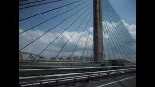preview picture of video 'Gefietst over de brug bij Zaltbommel 149km za 9-aug-2014'