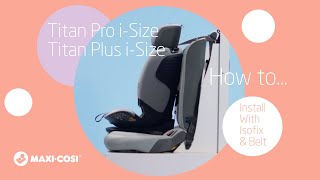 How to install with isofix and car belt