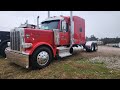 First Look, Walk-around and Test Drive of our own Peterbilt 589 78” Standup Sleeper in Viper Red
