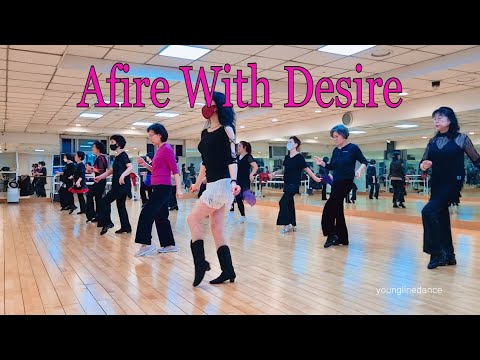 Afire With Desire linedance / Cho: Stéphane Beauchamp , Maryse Gagnon  & Ira Weisburd