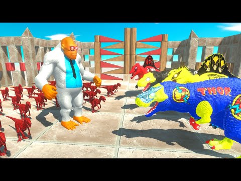 ⚡ Doctor Goro The Giant & VIRUS vs Dinosaurs DEATH RUN - 🦖 Animal Revolt Battle Simulator 🦕