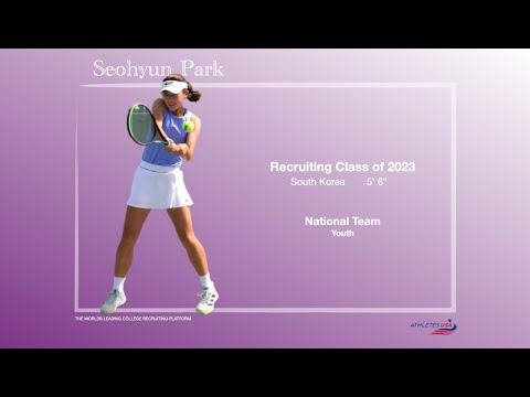 Women's Tennis | Rallies, Net, Approach, Serve/Rest | Seohyun Park, S. Korea | Recruit 2023