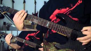 Six Feet Under - Feasting on the Blood of the Insane (guitar cover)