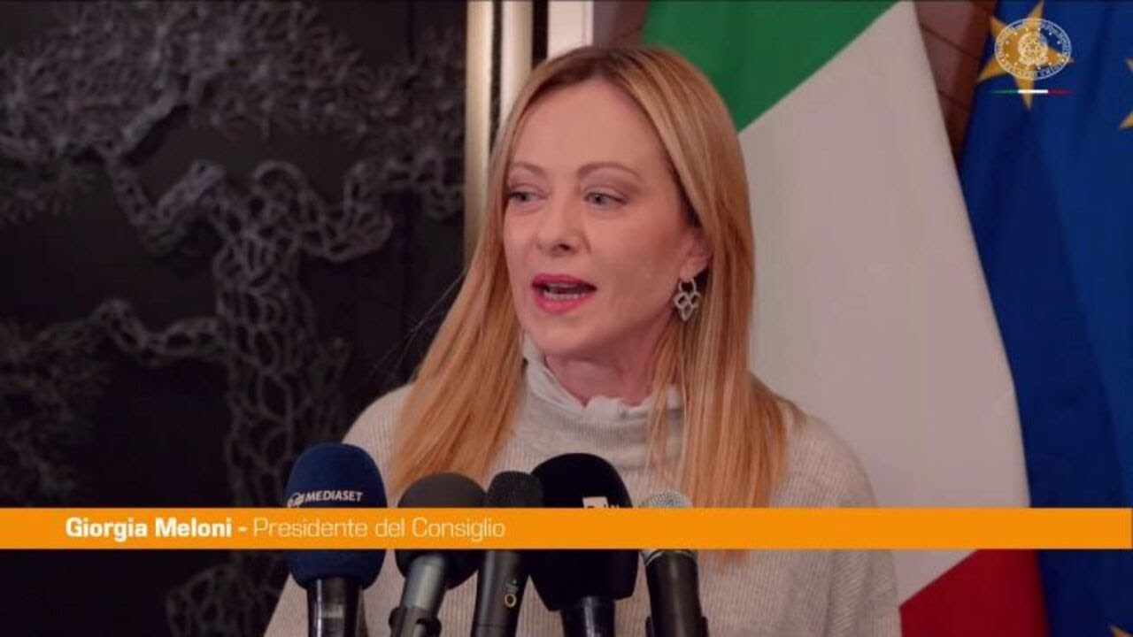 Meloni "Anche l'Italia invitata a partecipare al Board of Peace per Gaza"