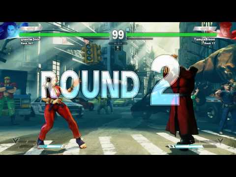 SFV~ M.Bison (TampaBison) vs  Laura (giantw3nis)  HD