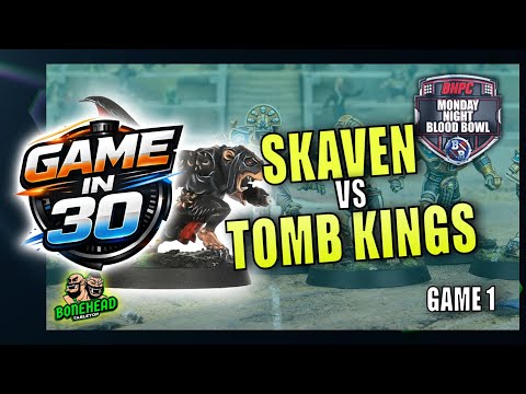 Skaven vs Tomb Kings | Game in 30 – All the Big Plays | Bonehead Championship Game 1