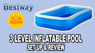 Bestway / Sun Squad Inflatable Kiddie Pool - Set up and Review | Clueless Dad