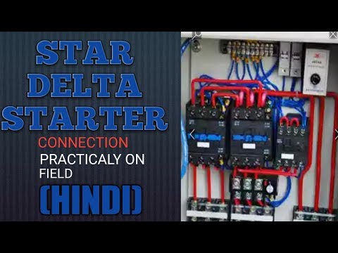 Star Delta starter connection(HINDI) Video