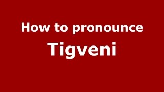 How to pronounce Tigveni