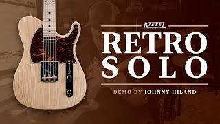 Video thumbnail for Kiesel Retro Solo Guitar (Demo by Johnny Hiland) by Kiesel Guitars