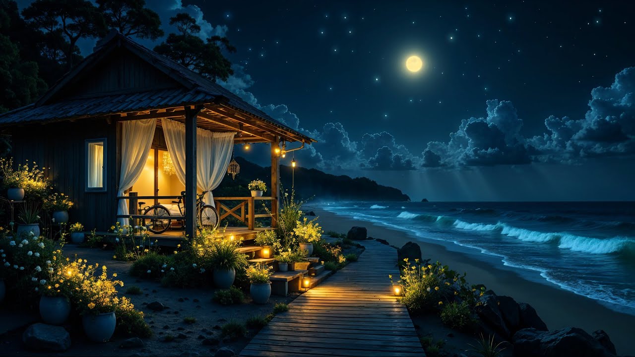 3 Hours Ocean Waves for Sleep • Eliminate Anxiety & Release Melatonin for Deep Night Healing