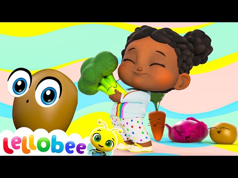 Yes Yes Vegetables Song - Healthy Habits! 🍯 Lellobee Kids Songs & Cartoons! Sing and Dance