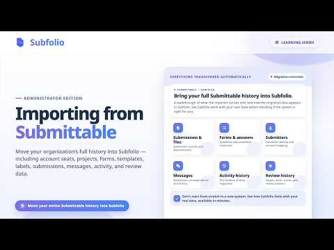 Learning Subfolio Importing From Submittable