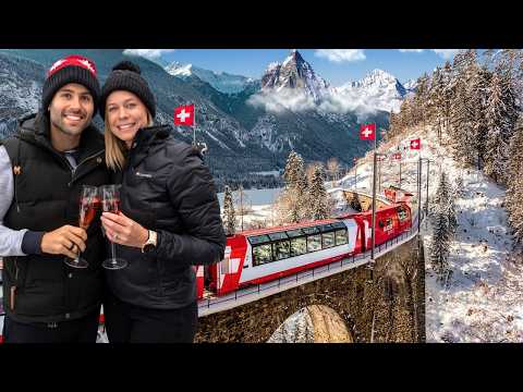 World's Most Scenic Train Ride / Glacier Express In Switzerland