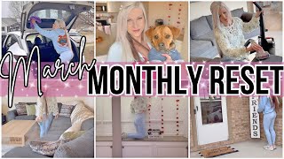 *NEW* ULTIMATE MARCH RESET 🌷 | SPRING CLEANING, DIY CLOSET PREP, HOME REFRESH