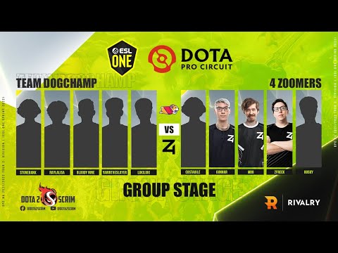 Team DogChamp vs 4 Zoomers - DPC NA 2021/22 Tour 2: Division I - Group Stage - B03