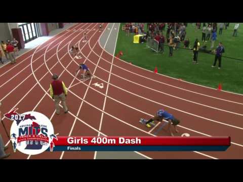 MITS 2017 Girls 400m Dash Final Heat 1