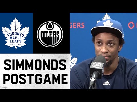 Wayne Simmonds Post Game ' Toronto Maple Leafs @ Edmonton Oilers - December 14, 2021