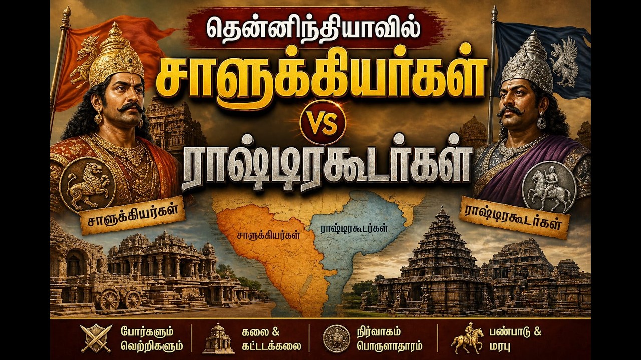 VIDEO-16💥AM HISTORY I தென்னிந்தியாவில்சாளுக்கியர்கள் ராஷ்டிரக