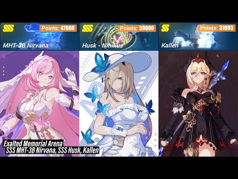 EX Memorial Arena - SSS MHT-3B Nirvana, SSS Husk, Kallen (119501 Pts) [Honkai Impact 3rd SEA]