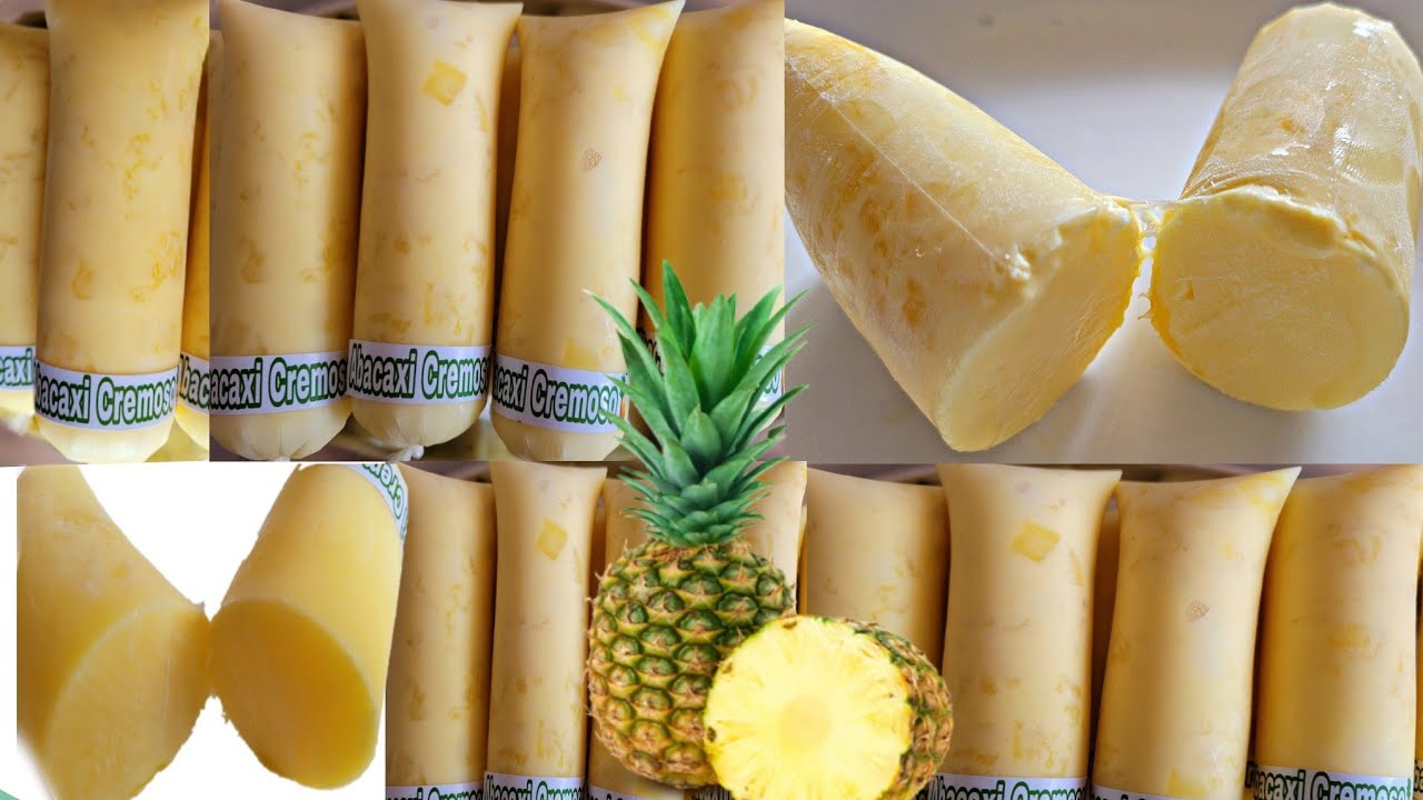 GELADINHO GOURMET DE ABACAXI CREMOSO 🍍 (Lucre bastante com esse geladinho)
