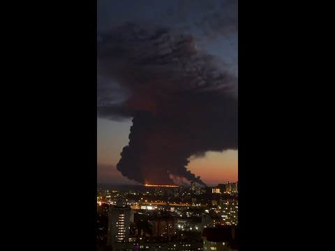 Oil tanker set ablaze off Russia's Black Sea