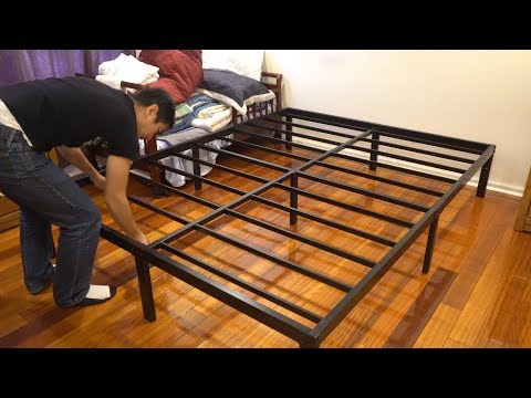Noah group megatron metal bed frame assembly and review