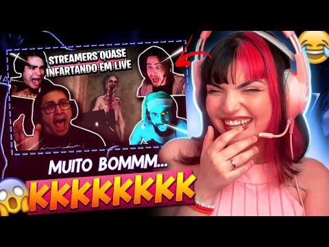 STREAMERS QUE QUASE INFARTARAM JOGANDO JOGOS DE TERROR - SUSTOS ENGRAÇADOS #01😂