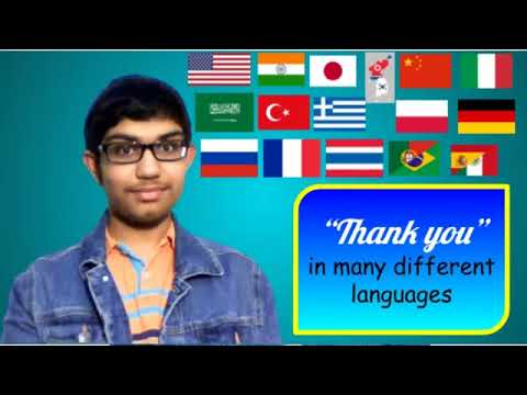 "Thank you" in many different languages! | Vishnu Varshini Vlogs!