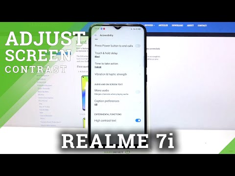 How to Turn On High Contrast Text on REALME 7i – Change Text Contrast