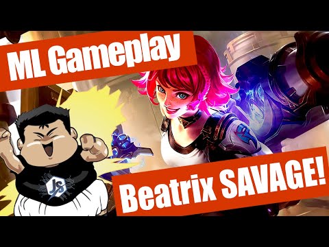ML Gameplay 01 - BEATRIX Double Maniac! Savage! | Perfect Play | Mobile Legends