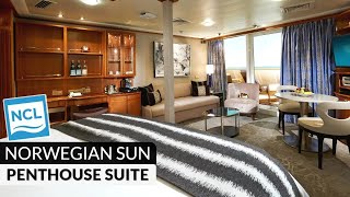 Norwegian Sun | Penthouse Suite with Balcony Tour & Review 4K | Category SH