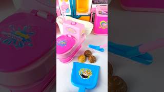 Satisfying with Unboxing & Review Miniature Toilet | ASMR Video no music #asmrtoys #toyhouse