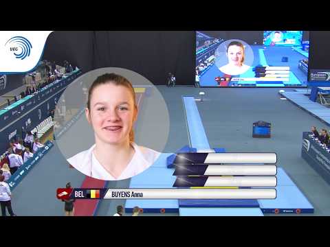 Anna BUYENS (BEL) - 2018 Tumbling Europeans, junior final