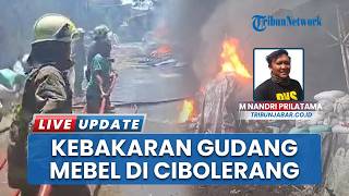 Kebakaran Hebat Melalap 4 Gudang Mebel di Cibolerang Bandung, Asap Hitam Terlihat hingga Buahbatu