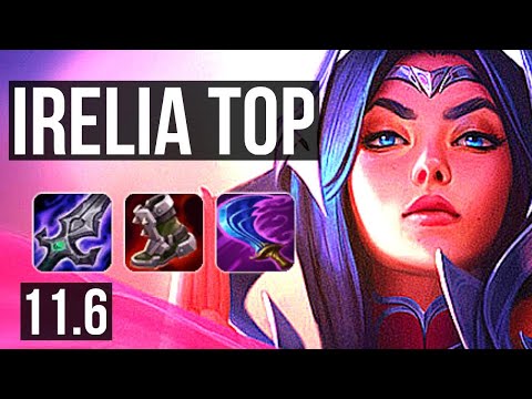 IRELIA vs GANGPLANK (TOP) | 8 solo kills, 14/3/8, 500+ games, Godlike | BR Master | v11.6