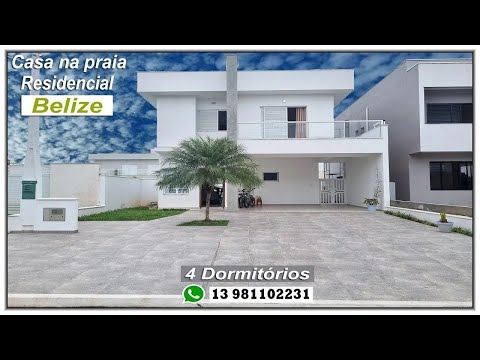 🏠 Beach house Residencial Belize in Itanhaém facing the sea!