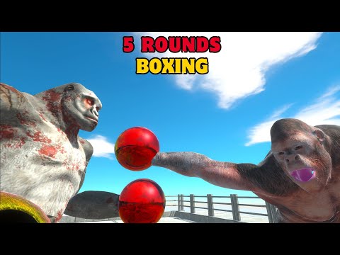5 round Boxing new goro vs old goro animal revolt battle simulator