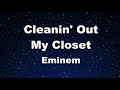 Karaoke♬ Cleanin' Out My Closet - Eminem 【No Guide Melody】 Instrumental