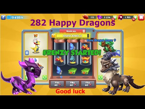282 Happy Dragons Mountain Lord Dragon delight | Dragon Mania legends | Purple Thorn Dragon | DML