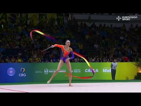 SARANTSEVA Anastasiya (UZB) RIBBON 27,15 - Apparatus Final - WCh Rio 2025