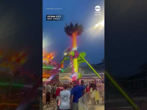 Screams heard as riders are upside down on boardwalk rides