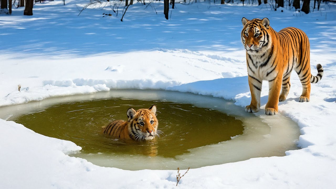Die Tigerin Konnte Ihr Junges Nicht Retten... Seht, Wer Zur Rettung Kam!