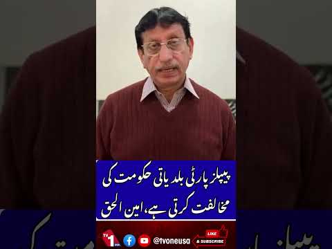 پی پی بلدیاتی حکومت کی مخالفت کرتی ہے، امین الحق